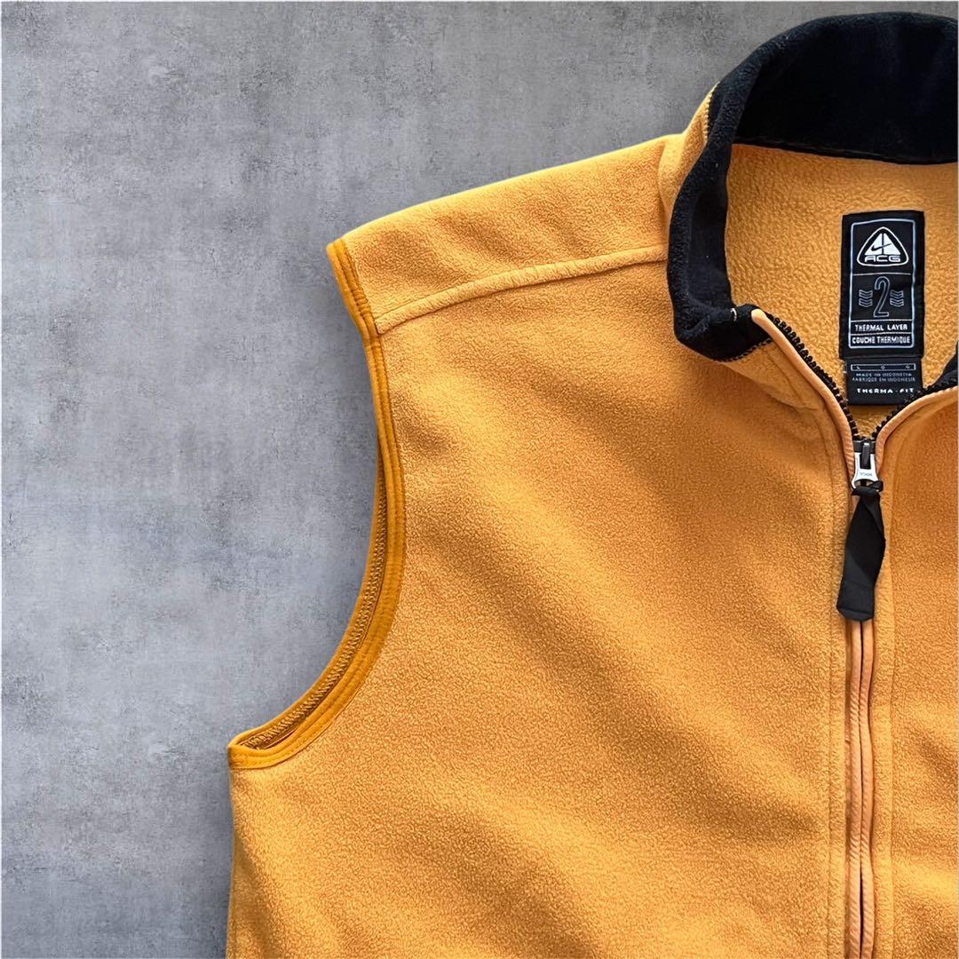 a*e様 NIKE ACG フリース ベスト / ナイキ 90s イエロー
