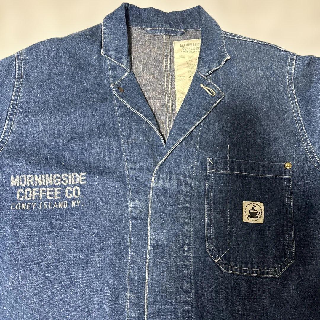 【アナクロノーム】デニム ショップコート MORNINGSIDE COFFEE