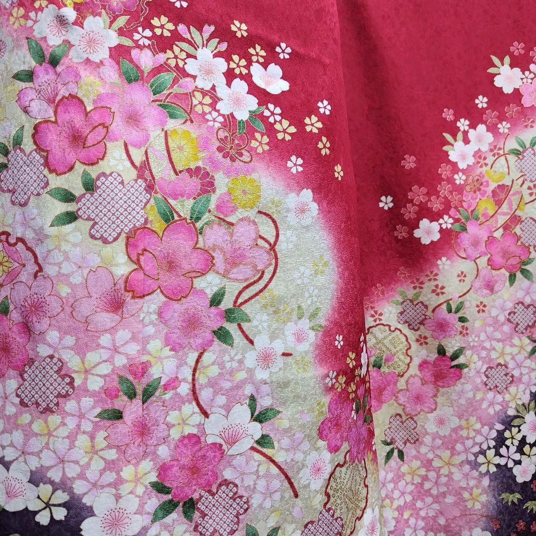 SALE中！振袖フルセット(8点)成人式・京都きもの友禅・金彩加工・暈し染め