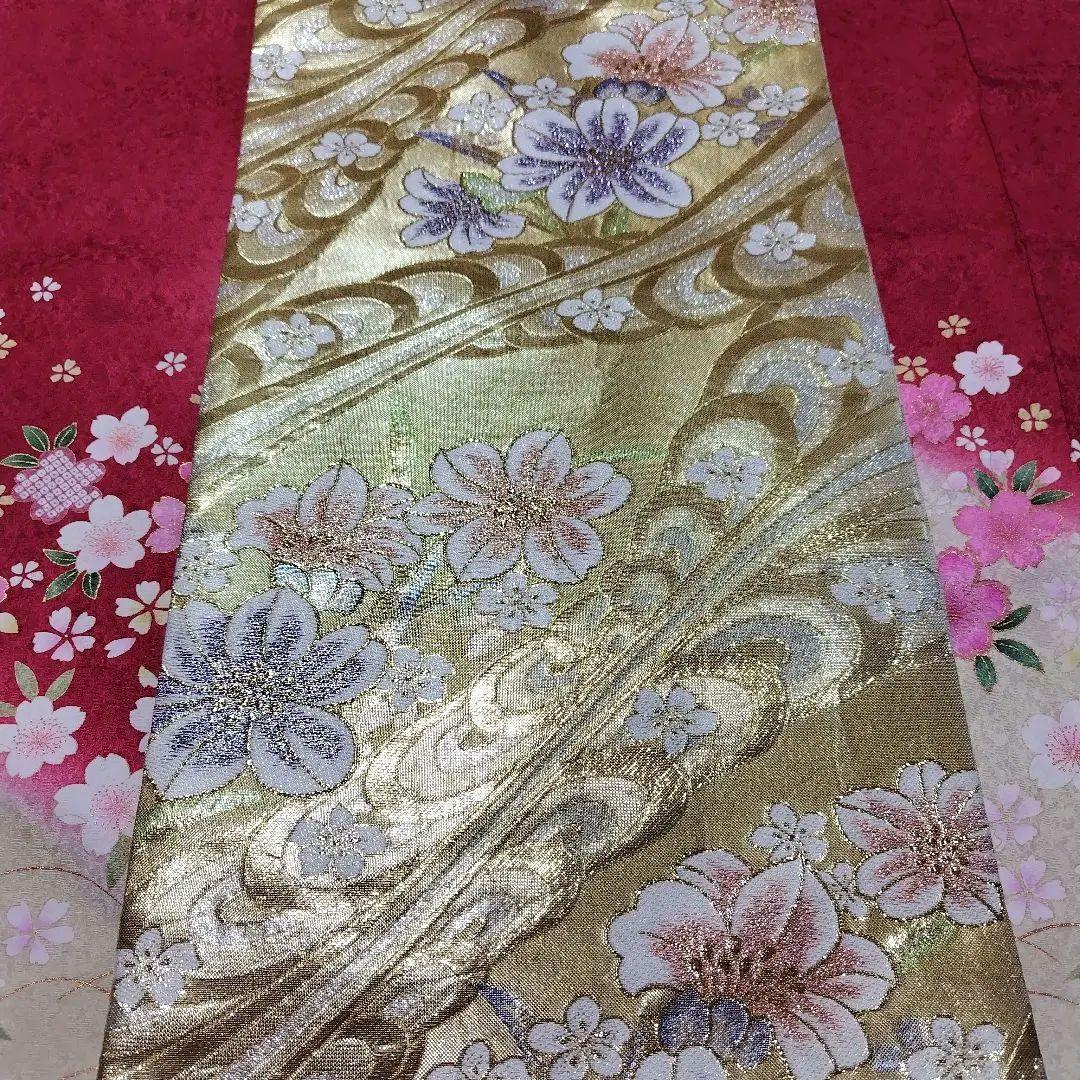 SALE中！振袖フルセット(8点)成人式・京都きもの友禅・金彩加工・暈し染め