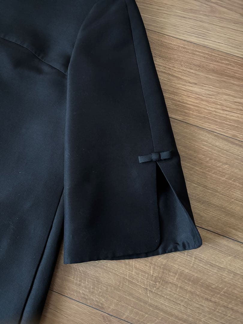 Foxey Boutique 黒 七分袖ワンピース