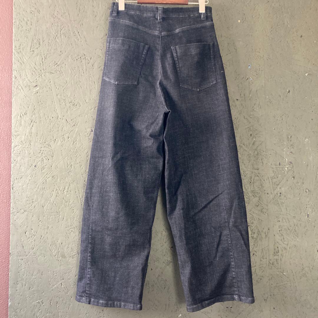 【専用】ayane アヤン バレルレッグデニムパンツ　サイズ38 黒 ブラック