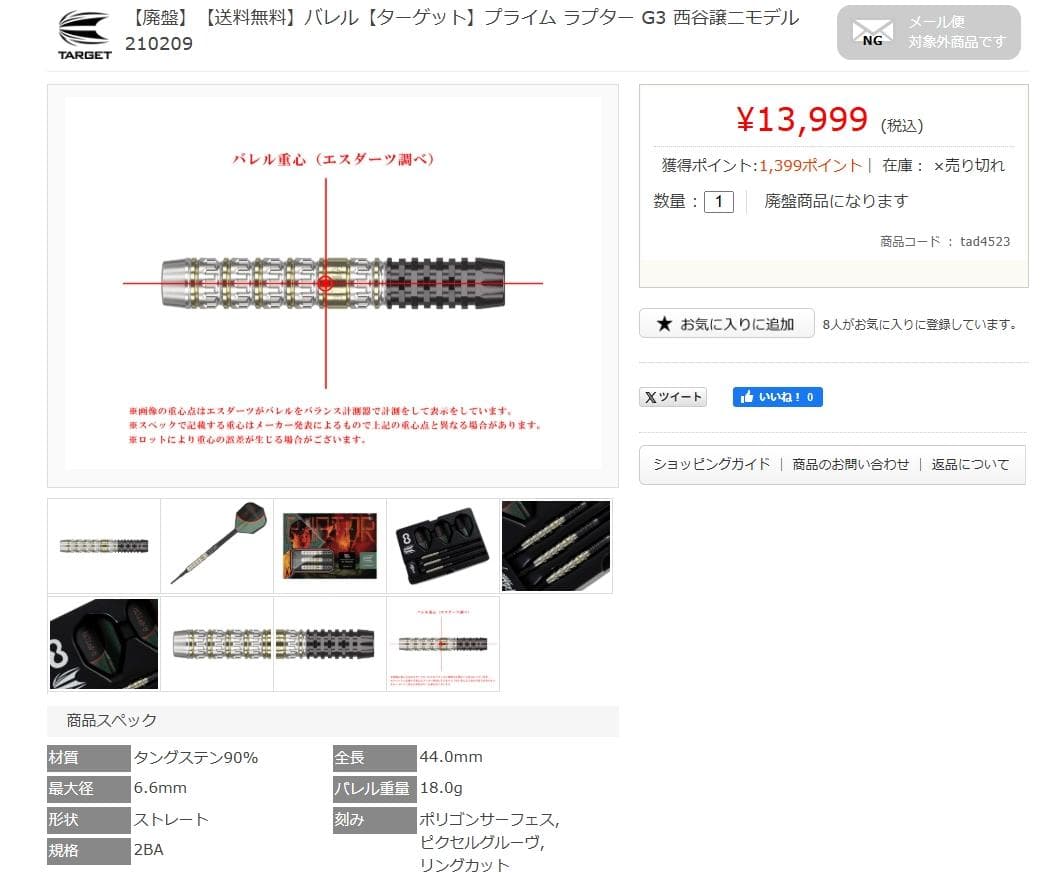 超美品　レア物　定価13999　ターゲット　プライム ラプター G3