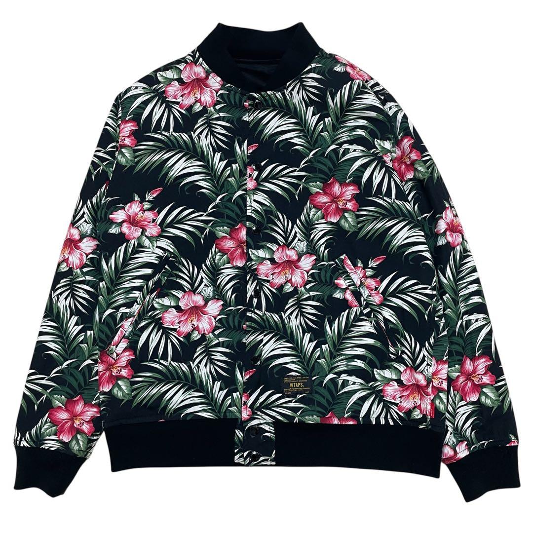WTAPS TEAM JACKET BLACK M リバーシブル 花柄