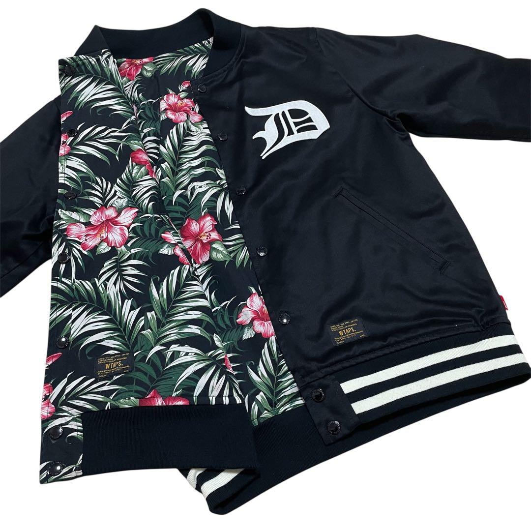 WTAPS TEAM JACKET BLACK M リバーシブル 花柄