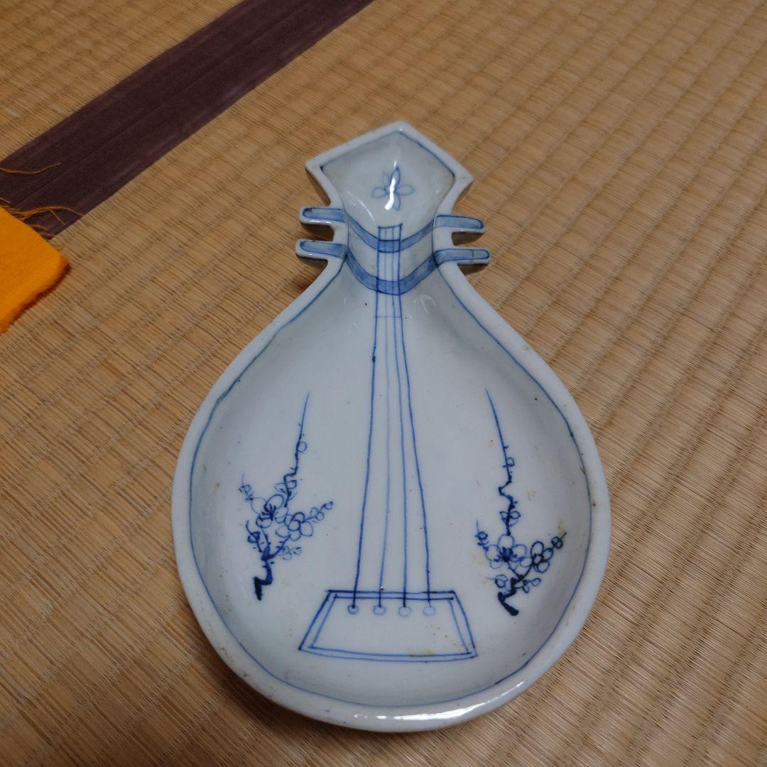 グッドさん専用 南京染付　琵琶形　箱つき