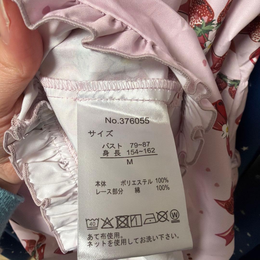まゆろん　majoretty ワンピース　いちご柄　ピンク　M 未使用新品