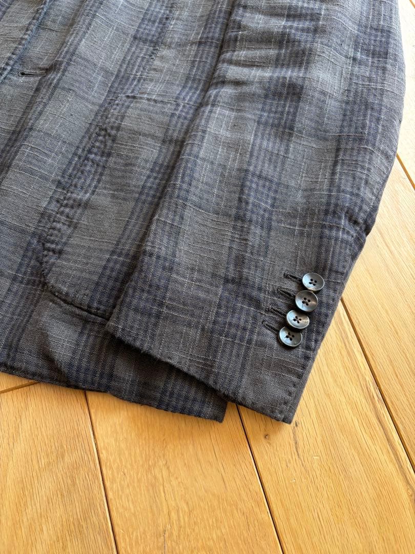 ※まか　LARDINI コットンリネン ジャケット 46 ブラウン