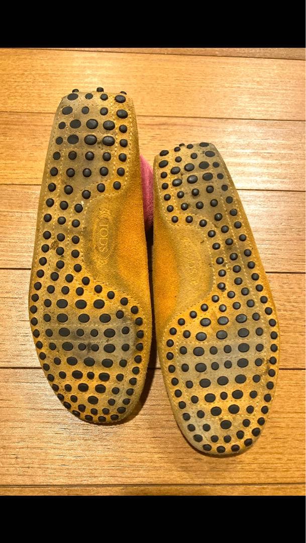 TOD’S orangeドライビングシューズsize24.5早い者勝ち‼️