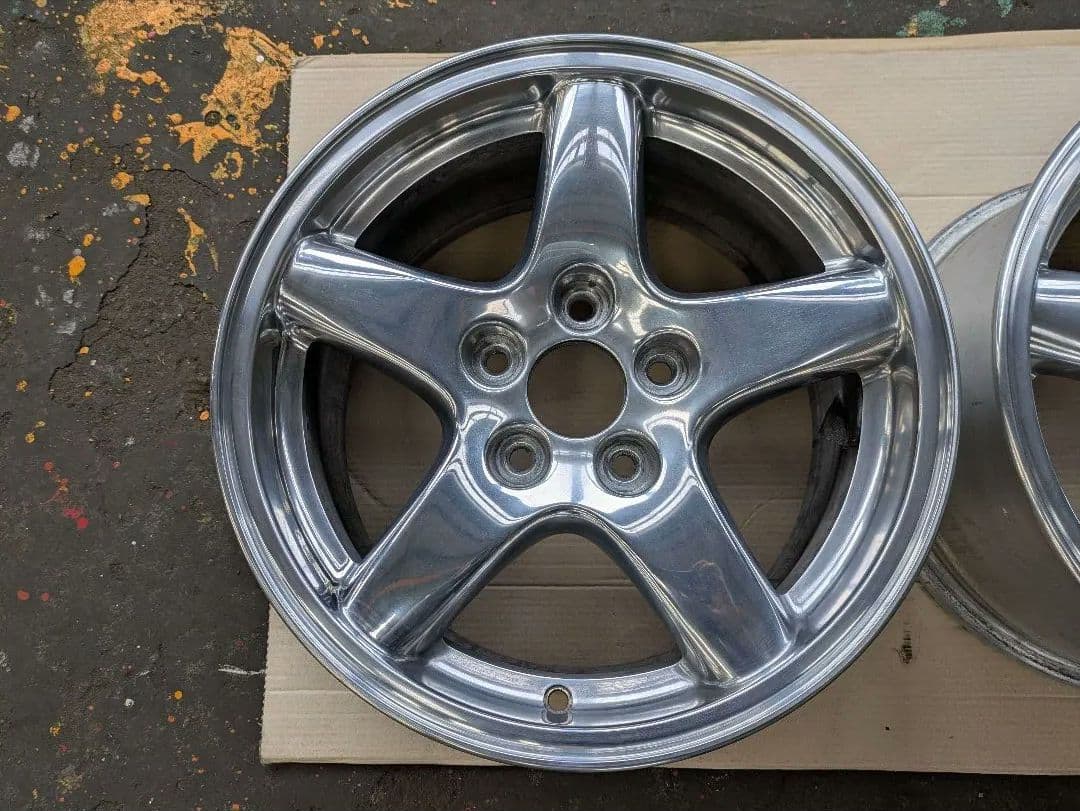 FD3S RX-7 純正アルミホイール2本 ポリッシュ風加工