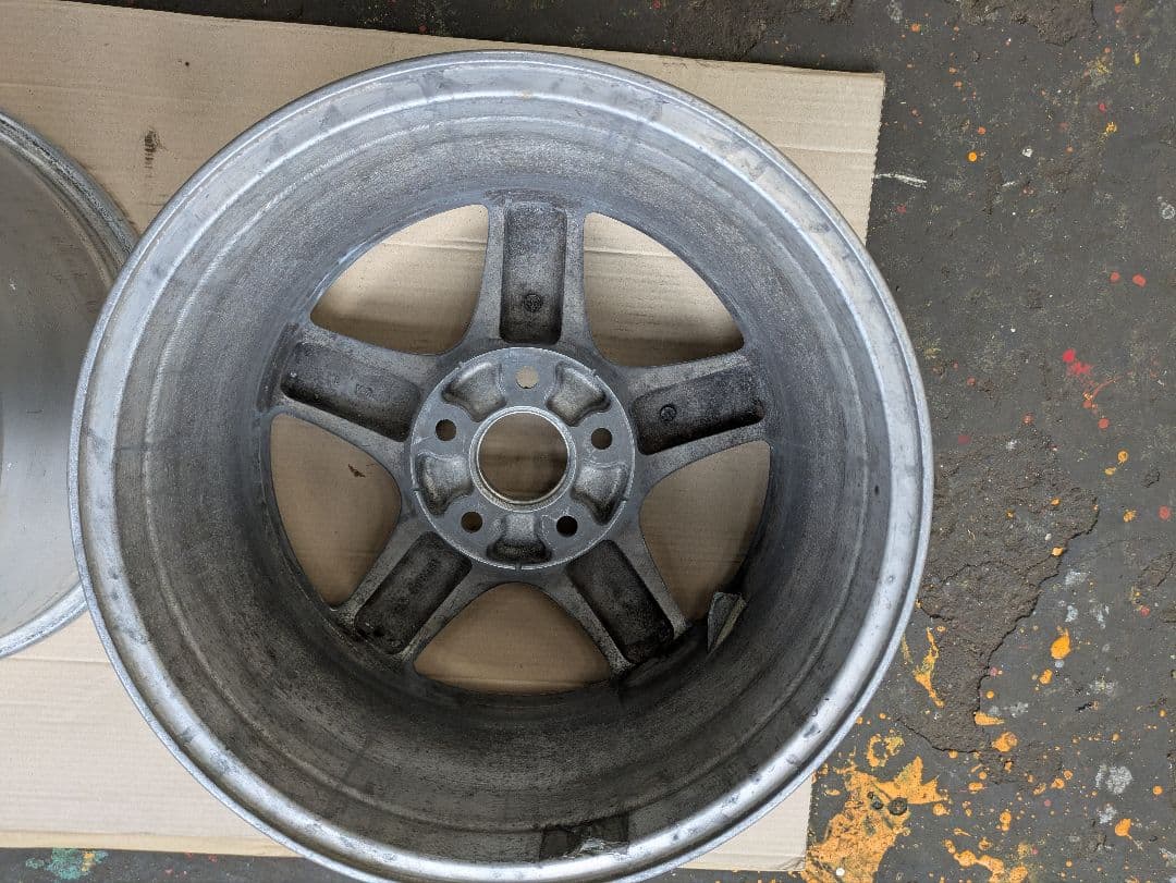 FD3S RX-7 純正アルミホイール2本 ポリッシュ風加工