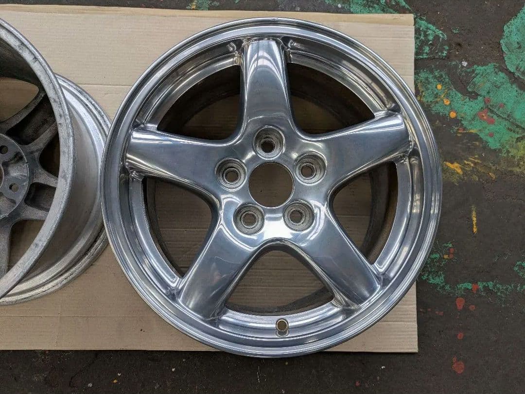 FD3S RX-7 純正アルミホイール2本 ポリッシュ風加工