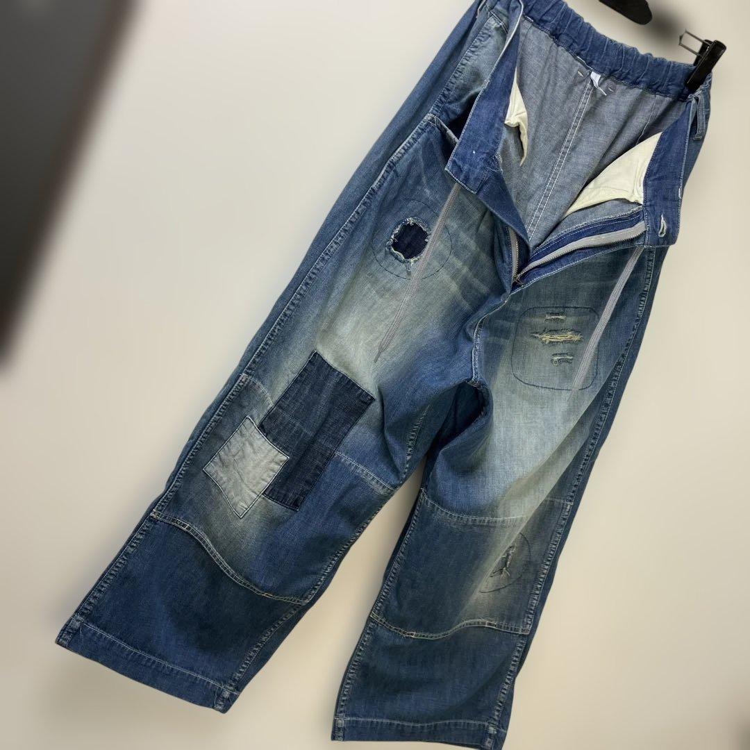 最終価格❣️完売品❣️Clip.tab ❣️7oz❣️デニム ❣️パンツ❣️パッチワーク❣️