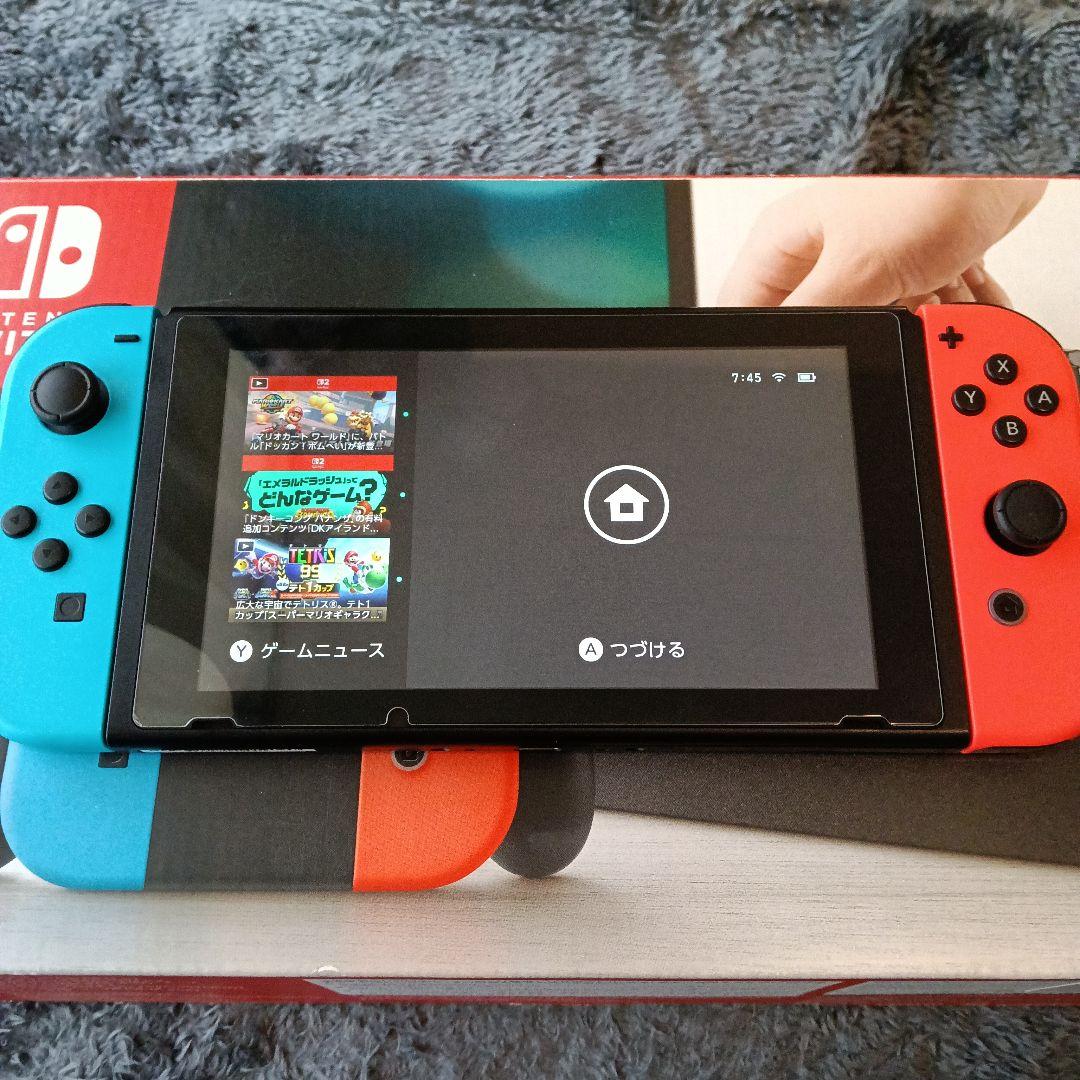​Nintendo Switch 初代 本体セット 純正プロコン/SDカード付