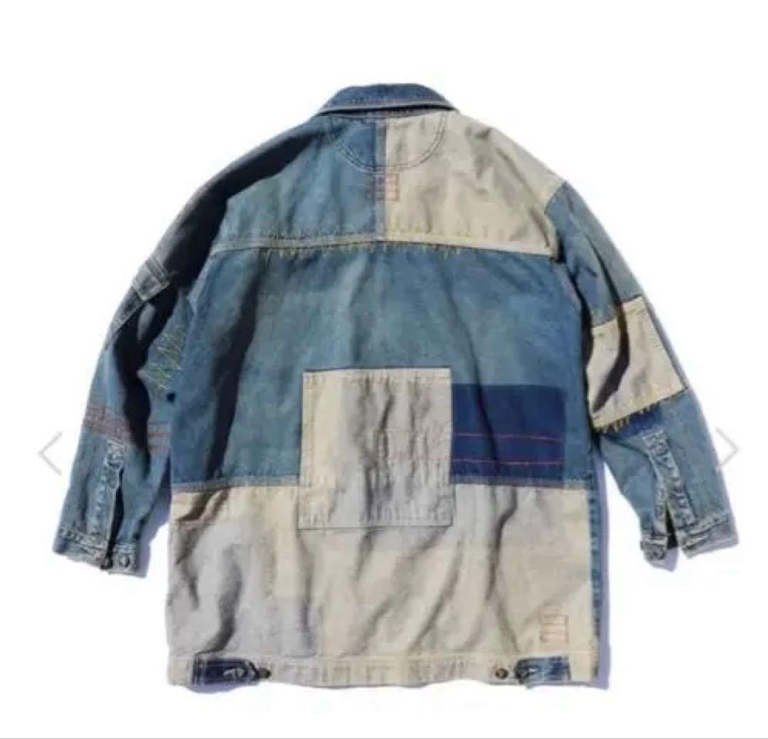 TRUST ステッチ＆パッチワーク デニムジャケット カバーオール　80s