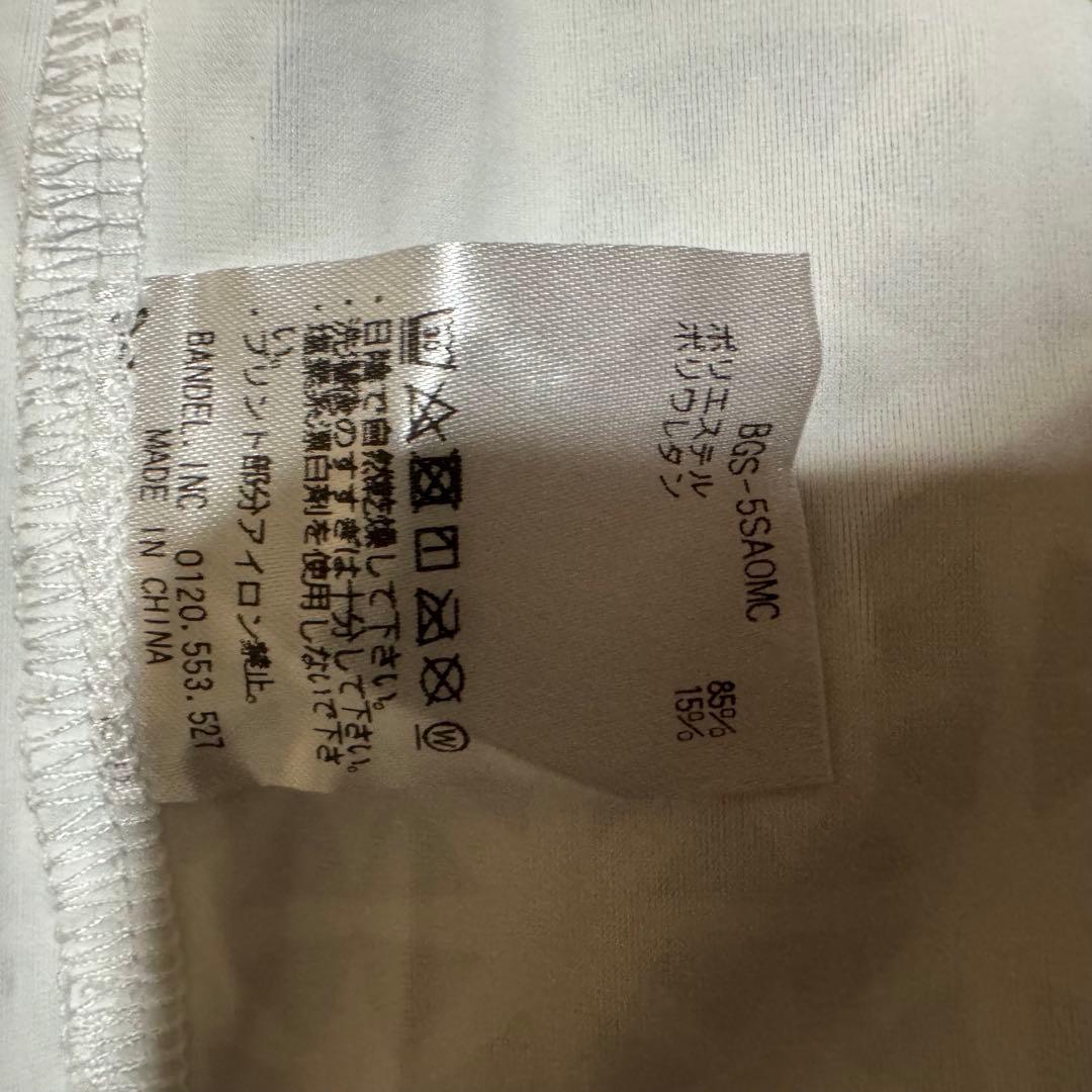 バンデル モックネック 半袖 ゴルフウェア 白×グレー WHITE×GREY