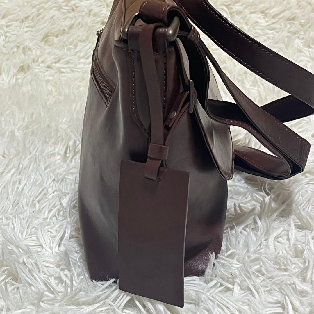 Matherhouseアンティークブラウン レザー メッセンジャーバッグ