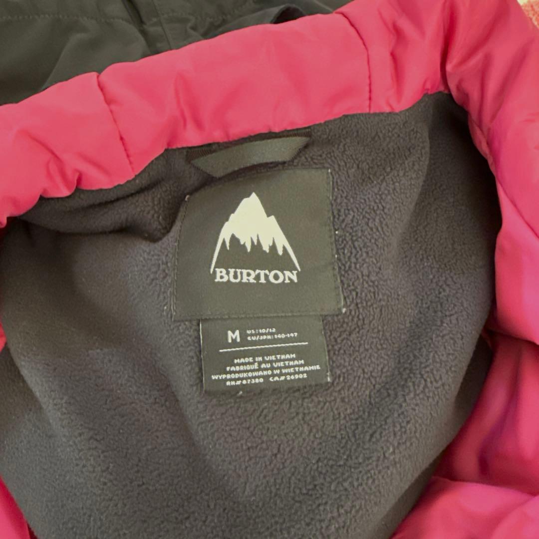 BURTON Mサイズ スキーウェア スノーボードウェア ジャンプスーツ黒 花柄