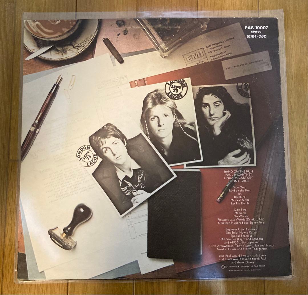 稀少UKオリジナルバンドオンザランポールマッカートニーBeatlesレコード