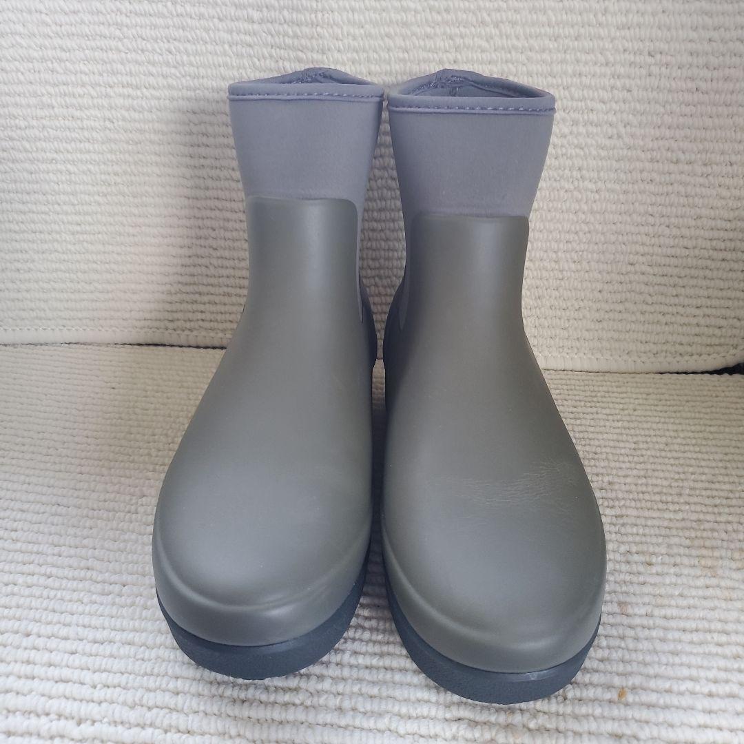 ☆未使用☆HUNTER☆22㌢☆レインブーツ☆ブーティ☆グレーグリーン。