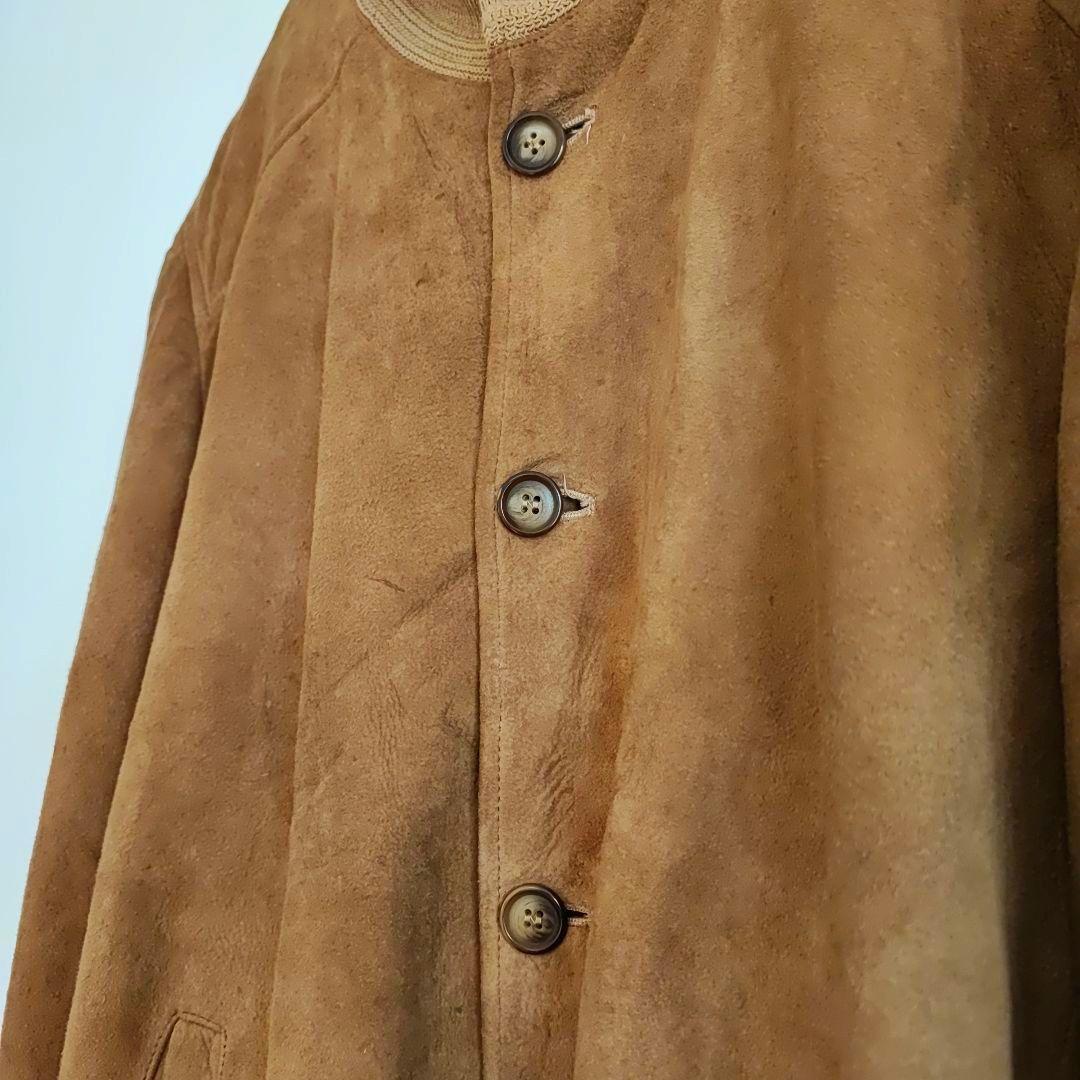 ミエルちゃん☆　pelle modaスエードブルゾン キャメル 54