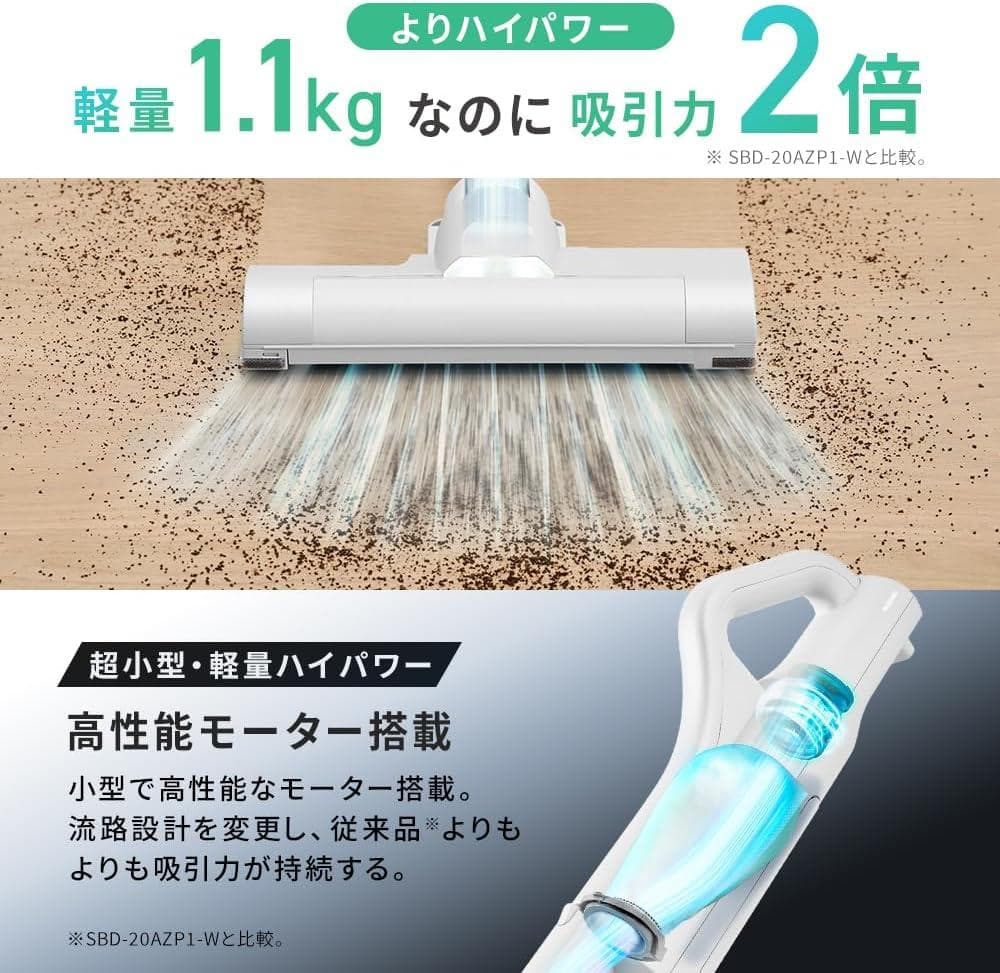 アイリスオーヤマ コードレス掃除機 マジカリーナ 紙パック式 パワーヘッド付き