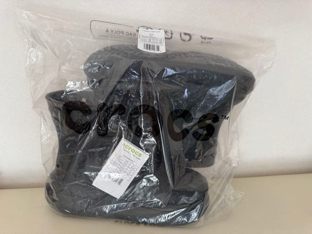 【crocs】新品classic crush boot ブラック 39