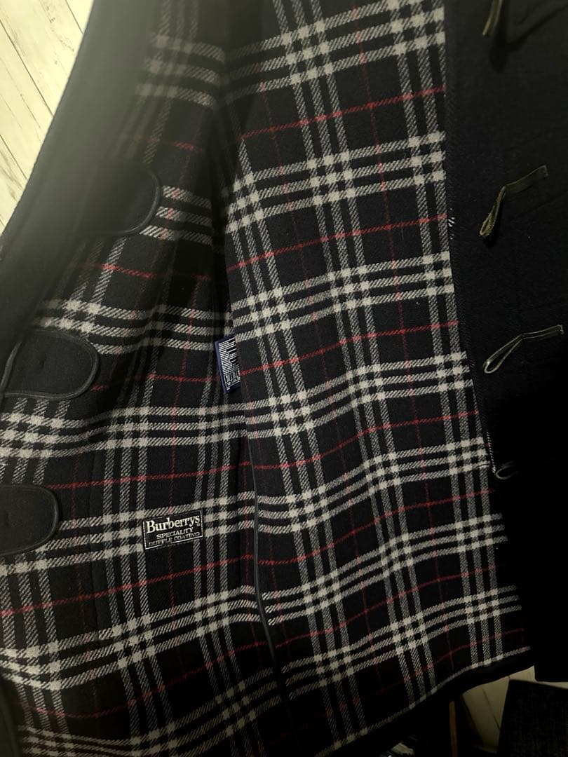 今週のみ値下げ【中古品】 Burberry ダッフルコート ネイビー L