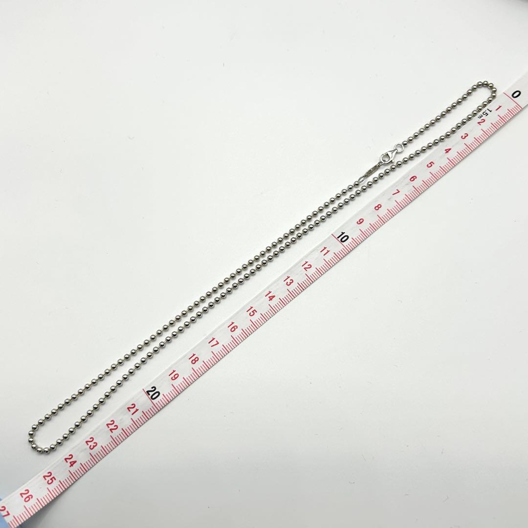 美品　ティファニー　ボールチェーン　ネックレス　シルバー　925 約50cm