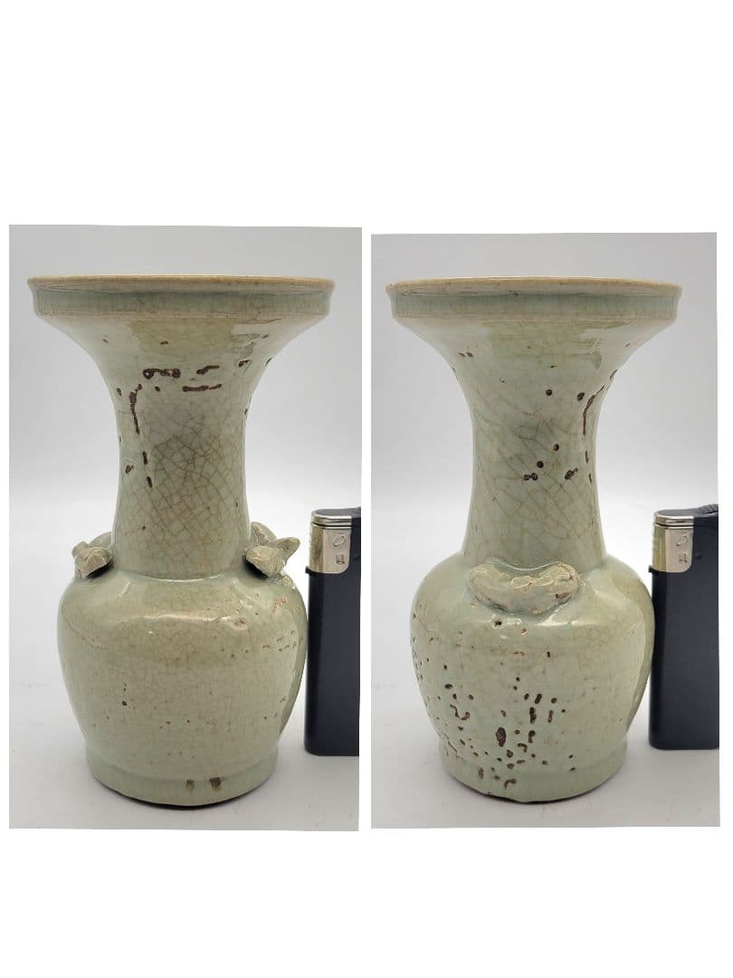 伊万里焼　青磁　花入れ　時代物　古伊万里　初期伊万里　骨董品、美術品
