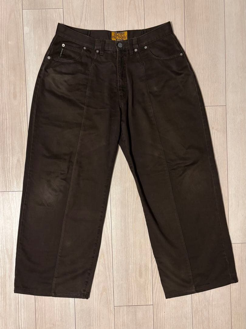 ARMANI JEANS リメイク ワイドパンツ