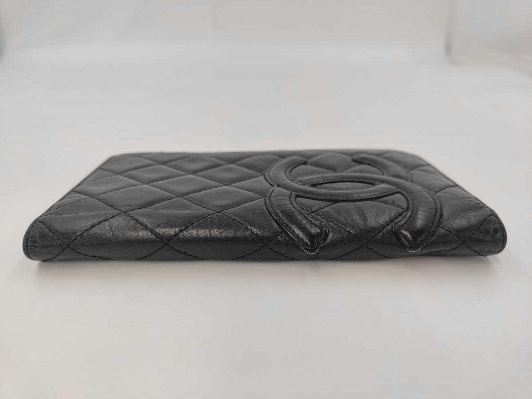 CHANEL シャネル　ブラック キルティング 二つ折り財布