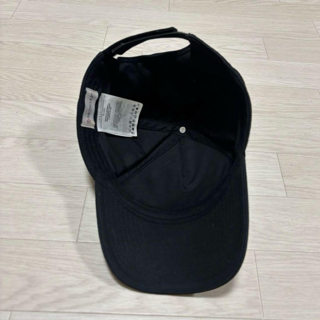 〔美品〕モンクレール　ブラック　立体ロゴ　キャップ　5K28