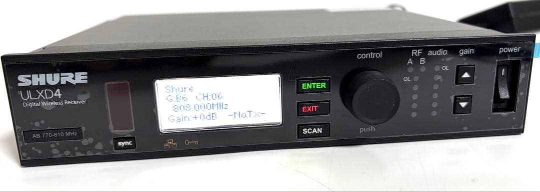 SHURE シュア ULXD4 AB ワイヤレスレシーバー ワイヤレス受信機