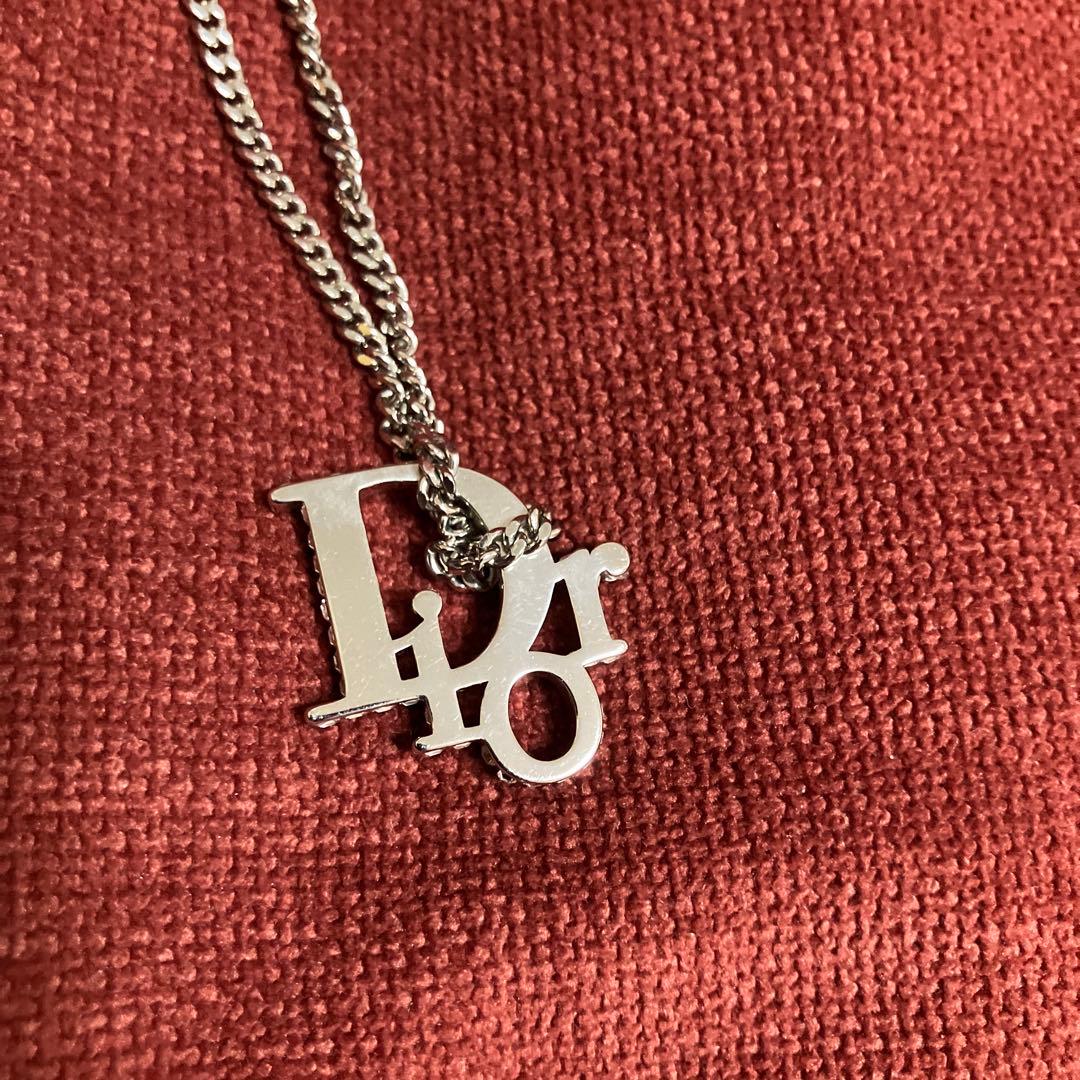 DIOR オブリーク ペンダント ネックレス クリスタル