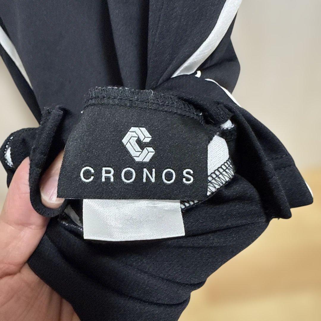 CRONOS ノースリーブタンクトップ ブラック