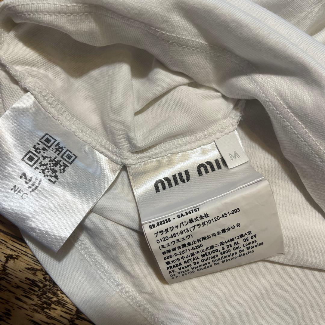 miumiu ミュウミュウ　リボン　Tシャツ　難あり