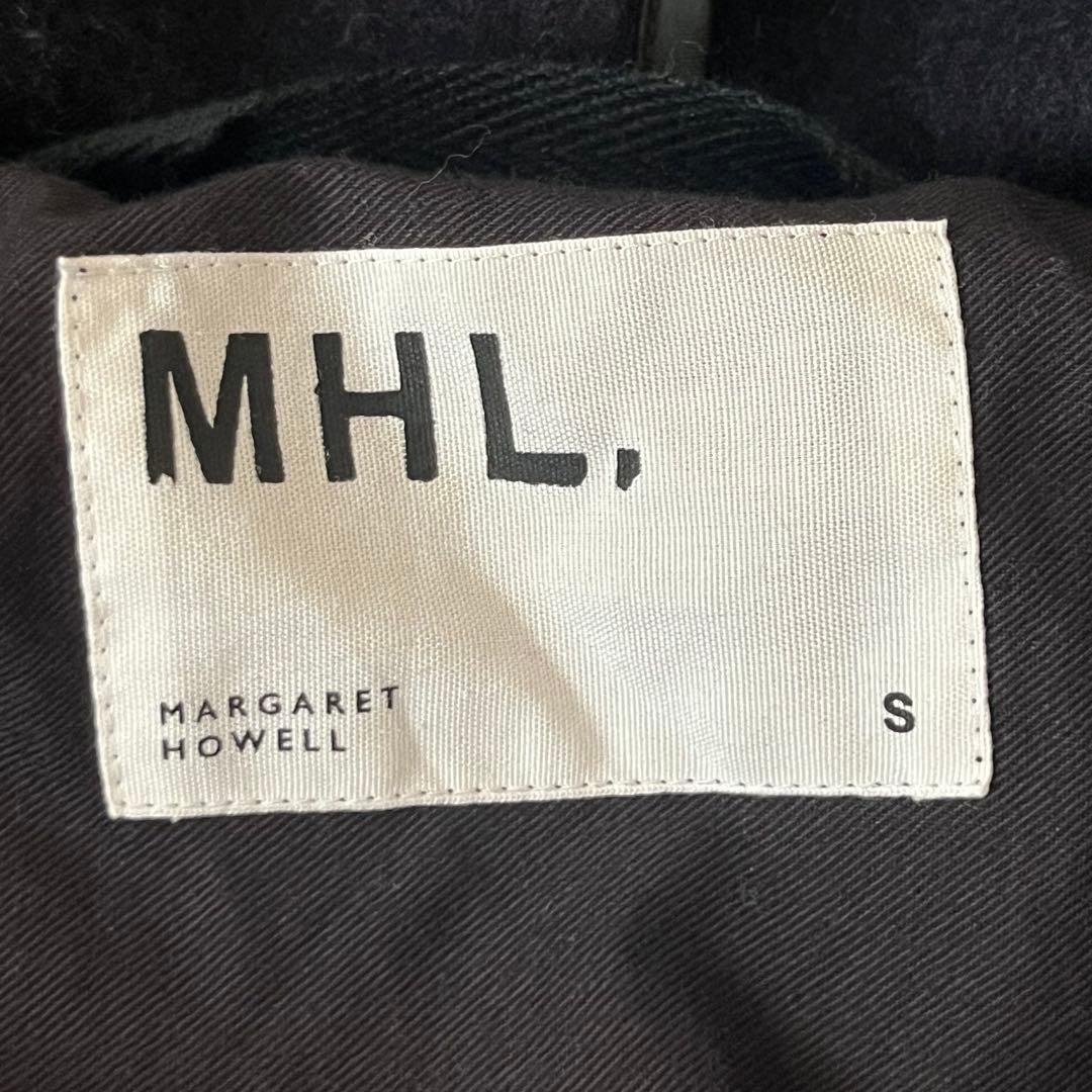 MHL. エムエイチエル ウール ダッフルコート サイズ1 S ネイビー 古着