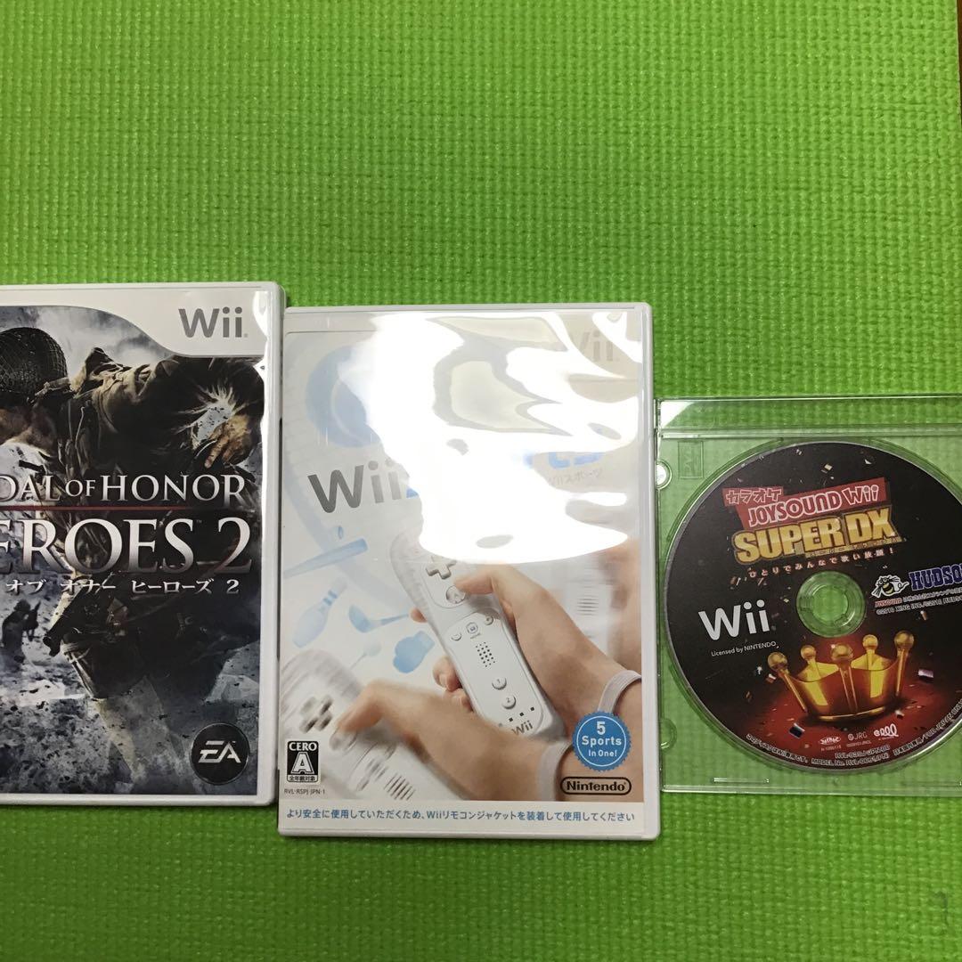 ニンテンドーWII 本体　ゲームソフト5本　その他追加コントローラー