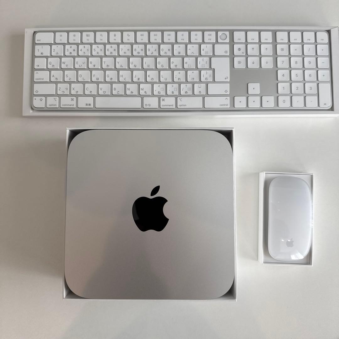 Macmini M2 A2686+マジックキーボードタッチID+マジックマウス