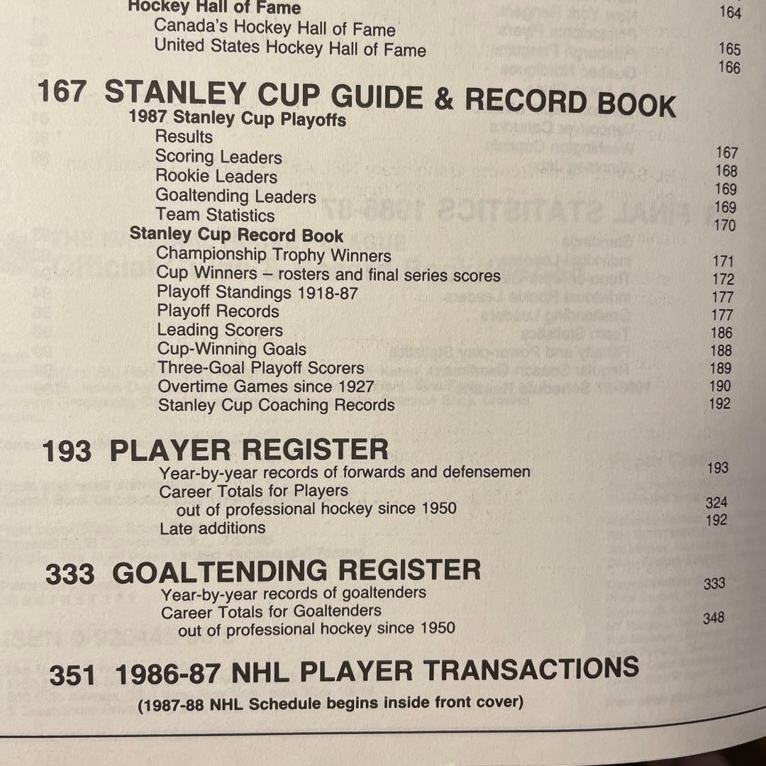 NHL Official Guide ＆ Record Book 1987-95