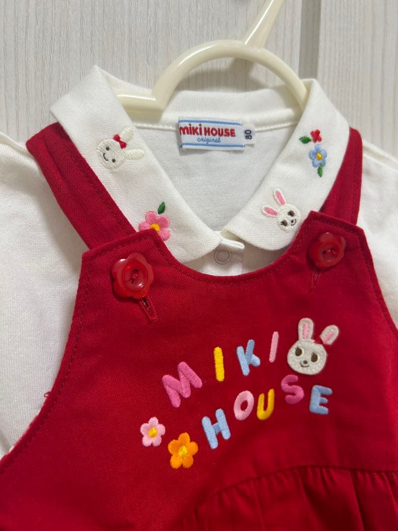 MIKI HOUSE ロンパース(シャツ付き)