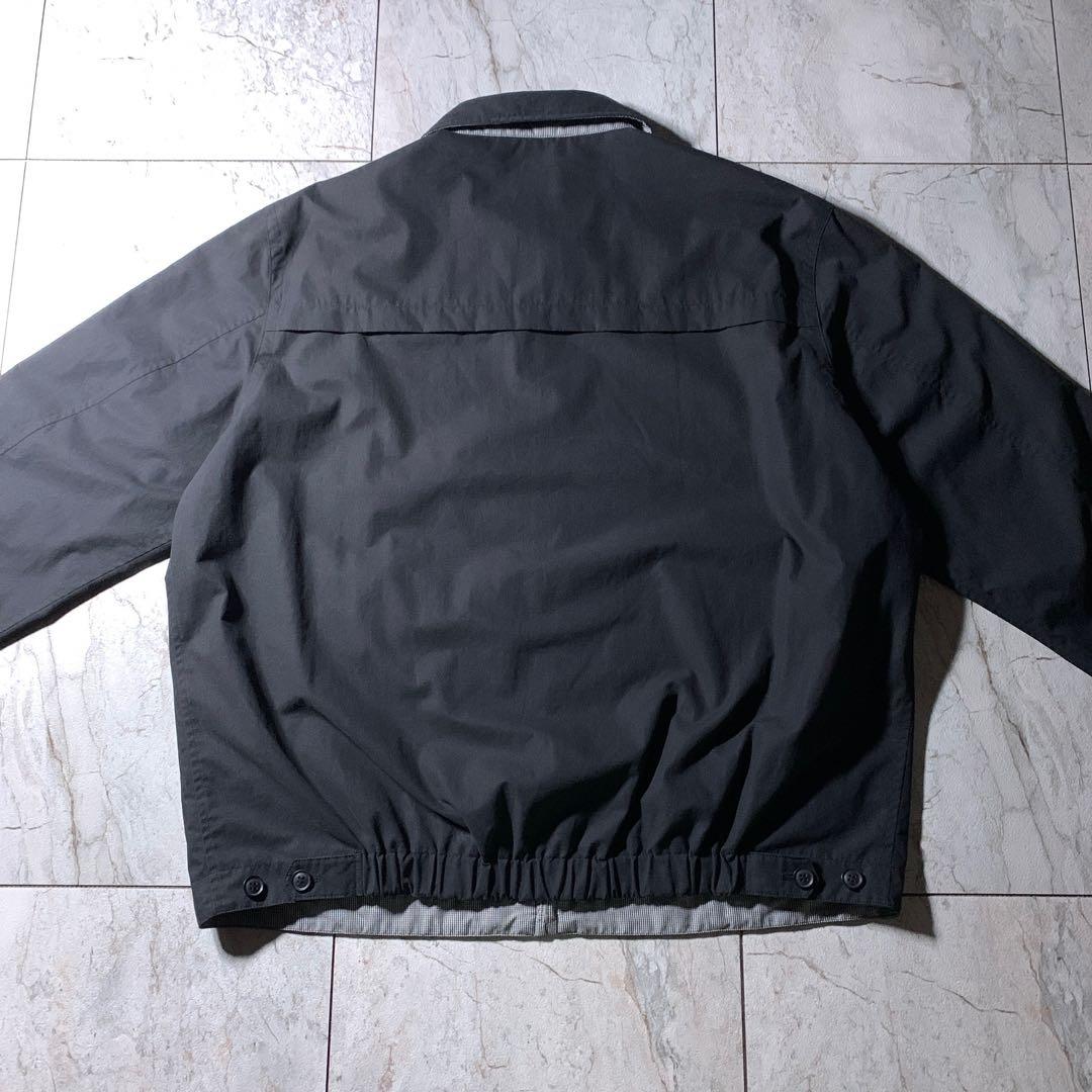 OLD UNIQLO リバーシブル 短丈 スイングトップ 黒 グレー チェック
