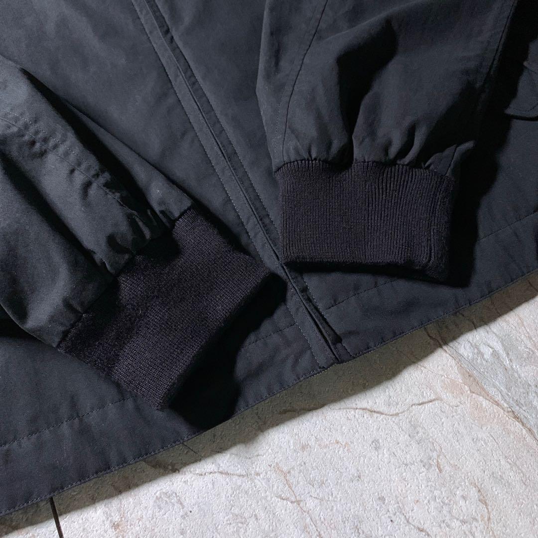 OLD UNIQLO リバーシブル 短丈 スイングトップ 黒 グレー チェック