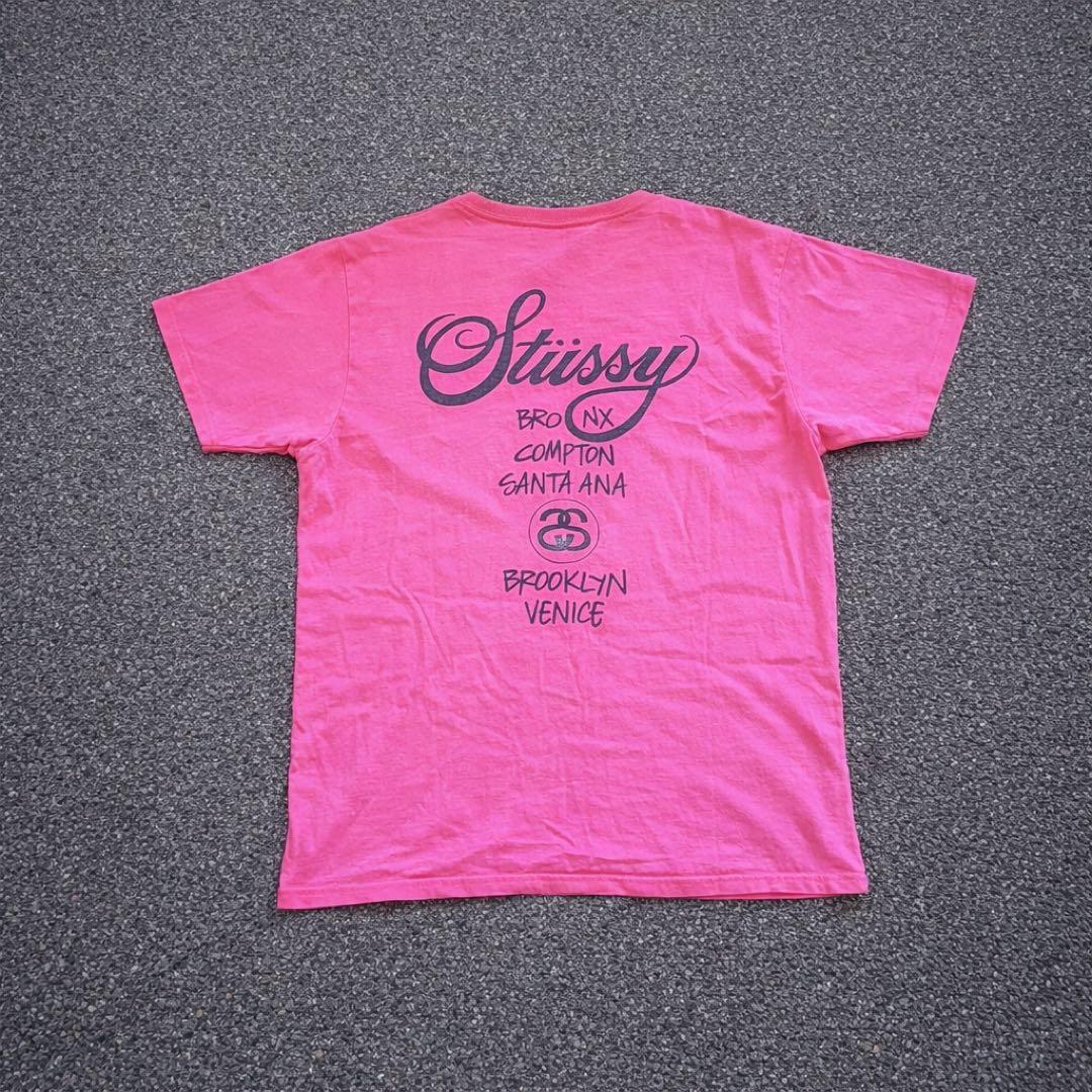 【激レア品】Stüssy ピンク Tシャツ Lサイズ
