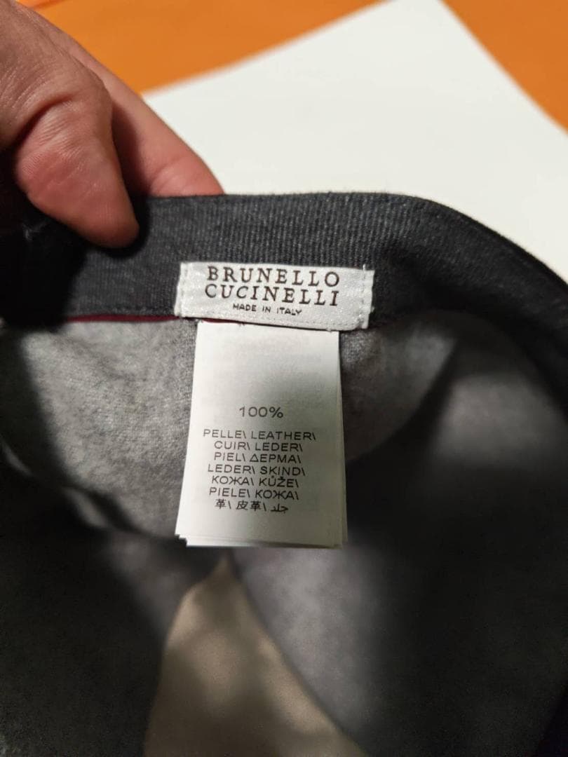 BRUNELLO CUCINELLI / ブルネロクチネリスエードレザーキャップ