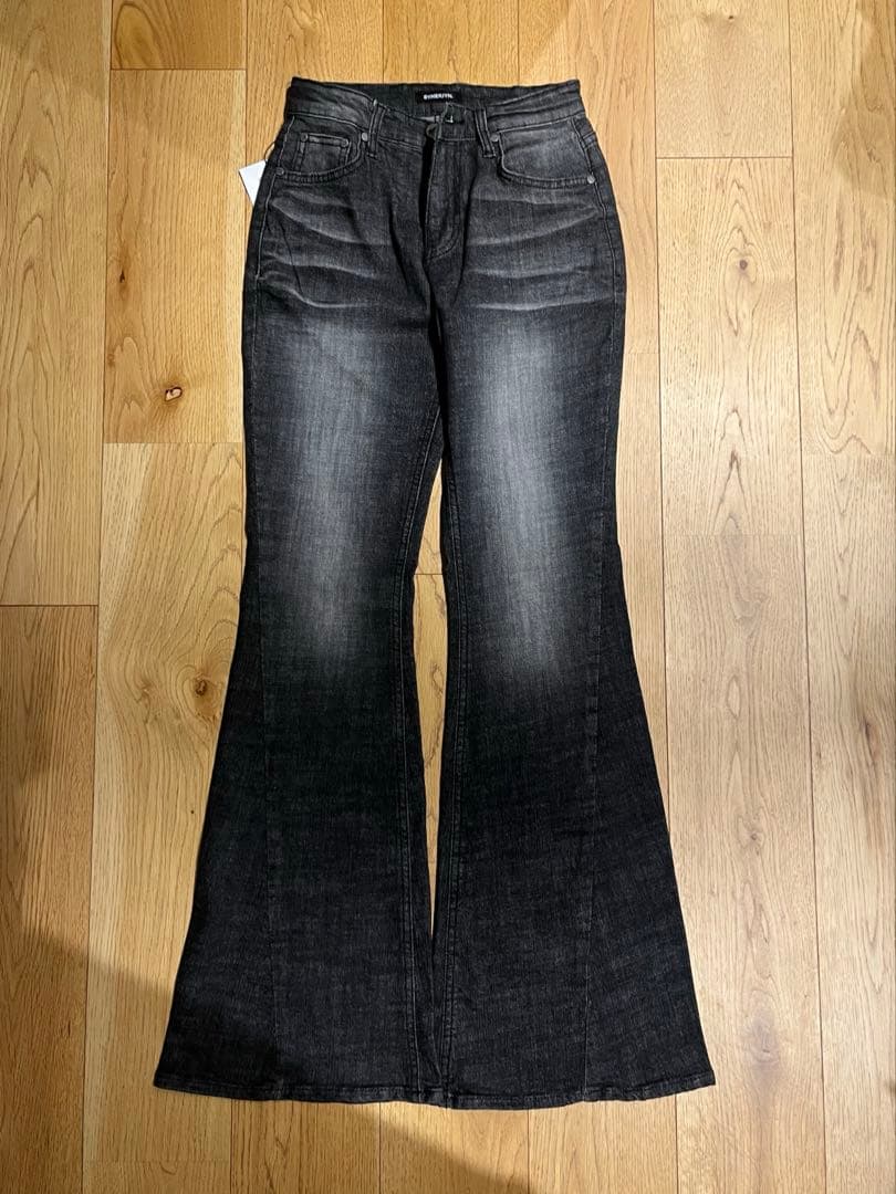 パンツ SYNERJYN CAT WASHING DENIM PANTS BLACK S