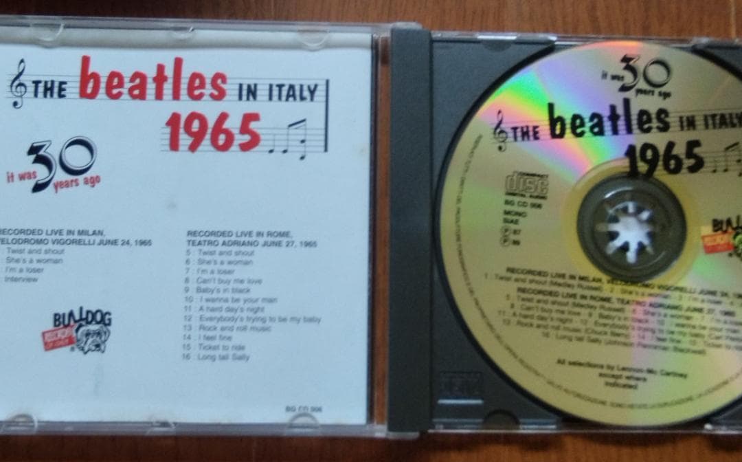 送料無料 BOX仕様 ビートルズ LIVE IN ITALY 1965 CD