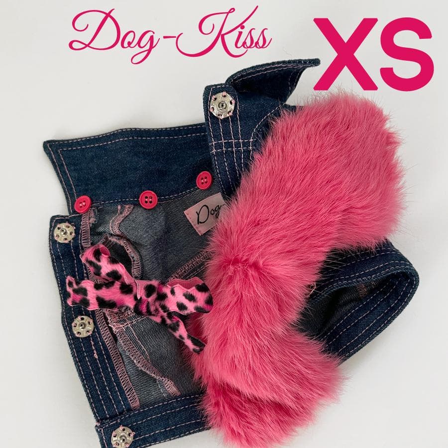 Dogkiss【XS】ファー付きデニムJK 未使用