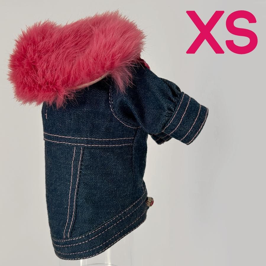 Dogkiss【XS】ファー付きデニムJK 未使用